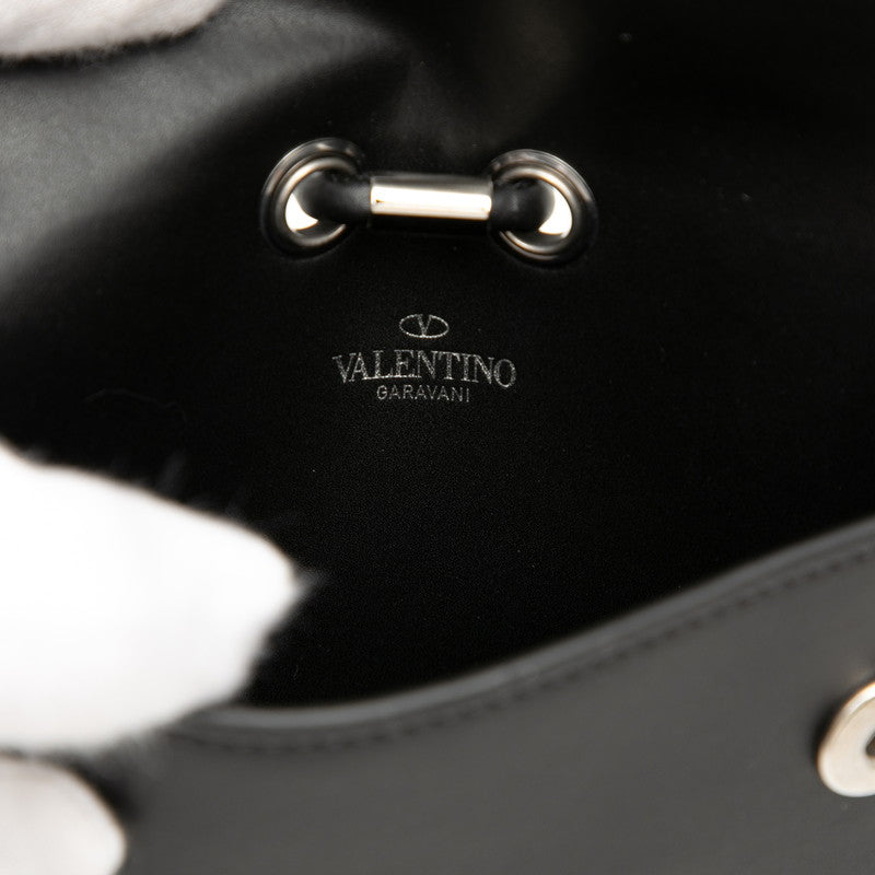 ヴァレンティノ VLTN レザーショルダーバッグ