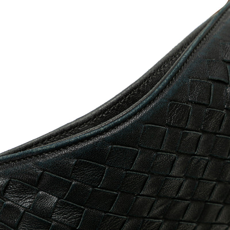 ボッテガヴェネタイントレチャートレザーショルダーバッグ