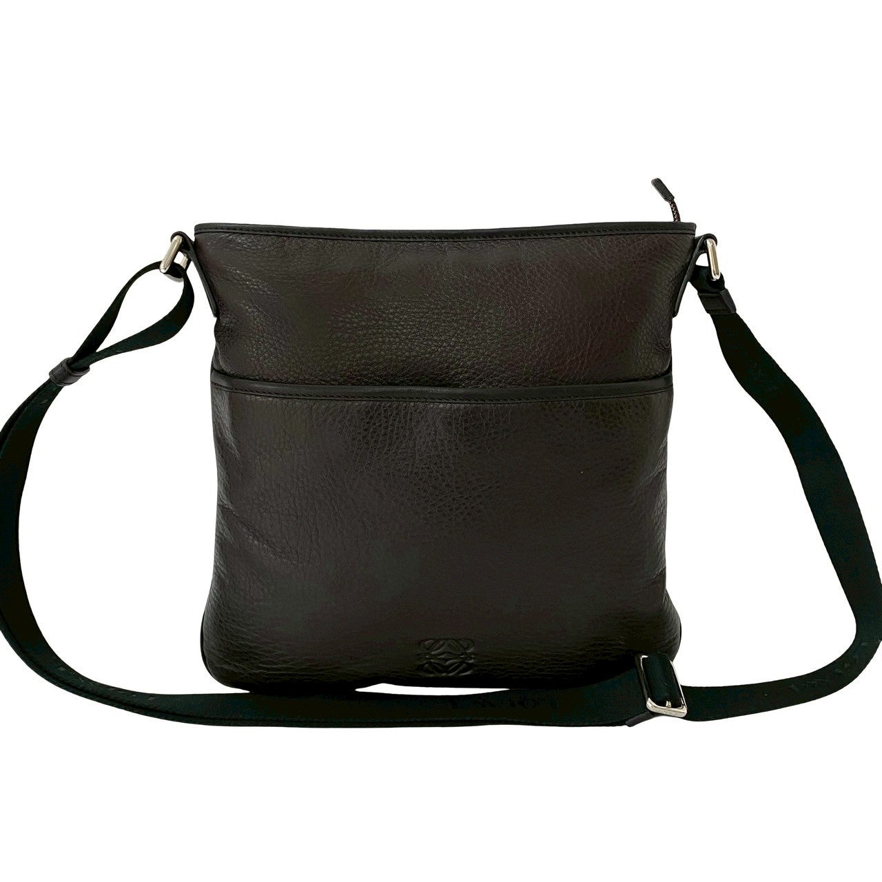 ロエベ アナグラム レザー ナイロン ショルダーバッグ