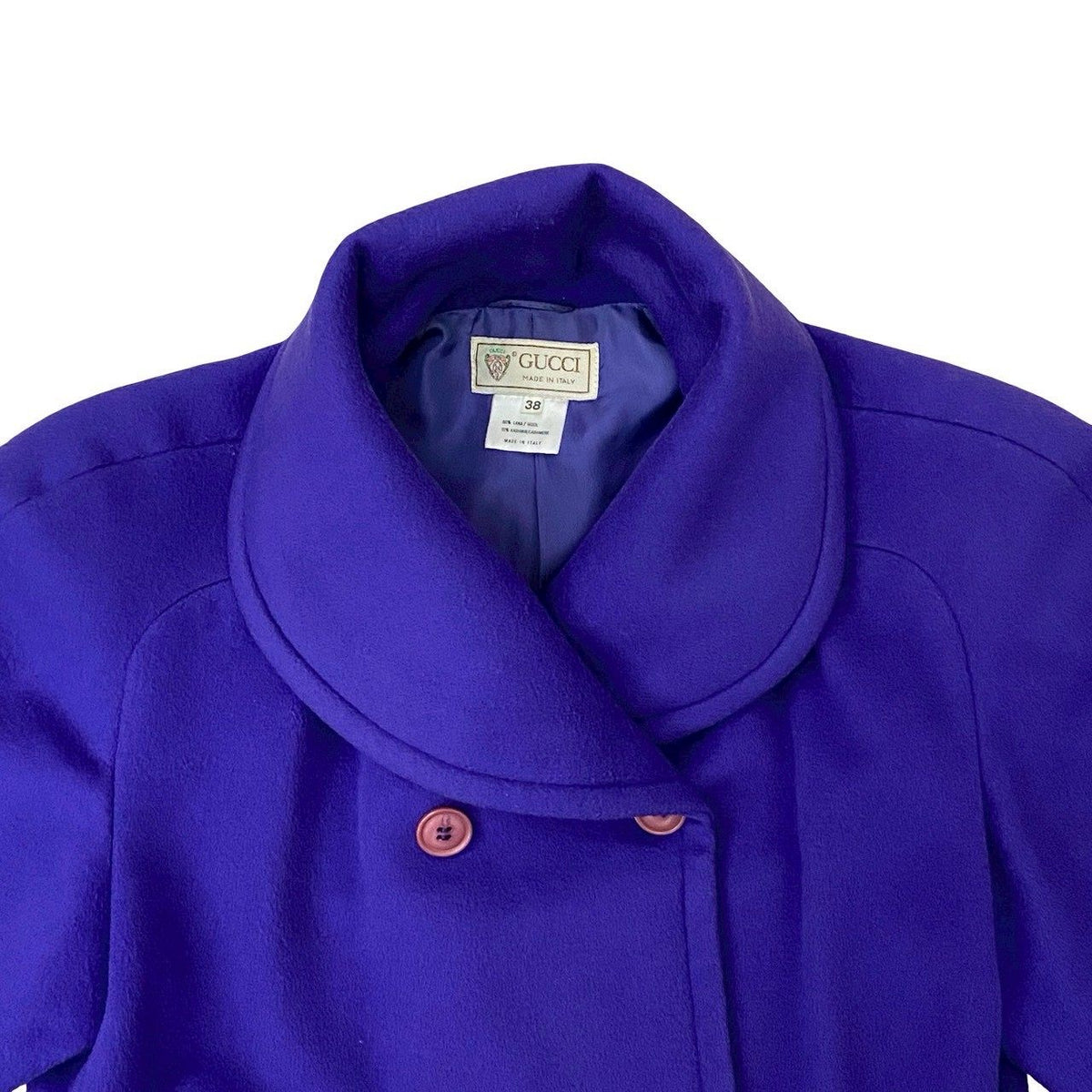 グッチ ウールカシミヤコート
