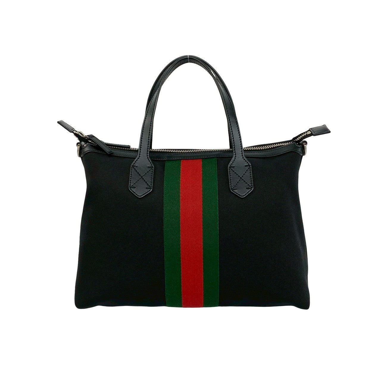 グッチ ナイロンレザー2wayショルダーバッグ