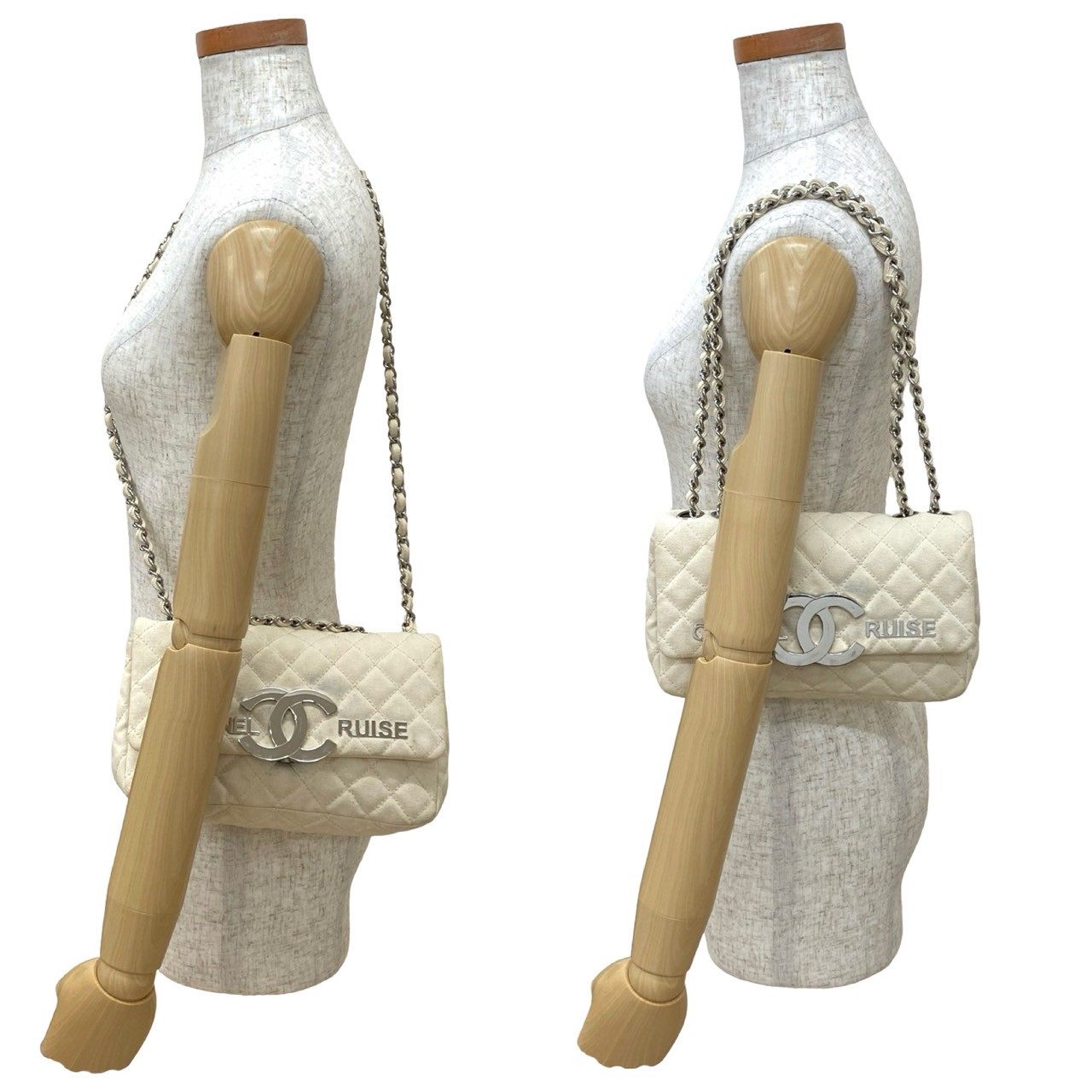 シャネル マトラッセ キャンバス ショルダーバッグ