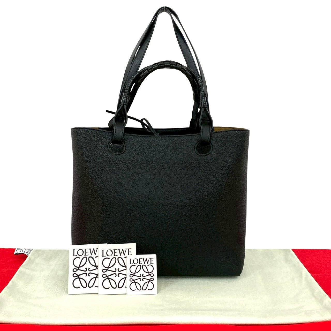 ロエベ アナグラム レザー トートバッグ