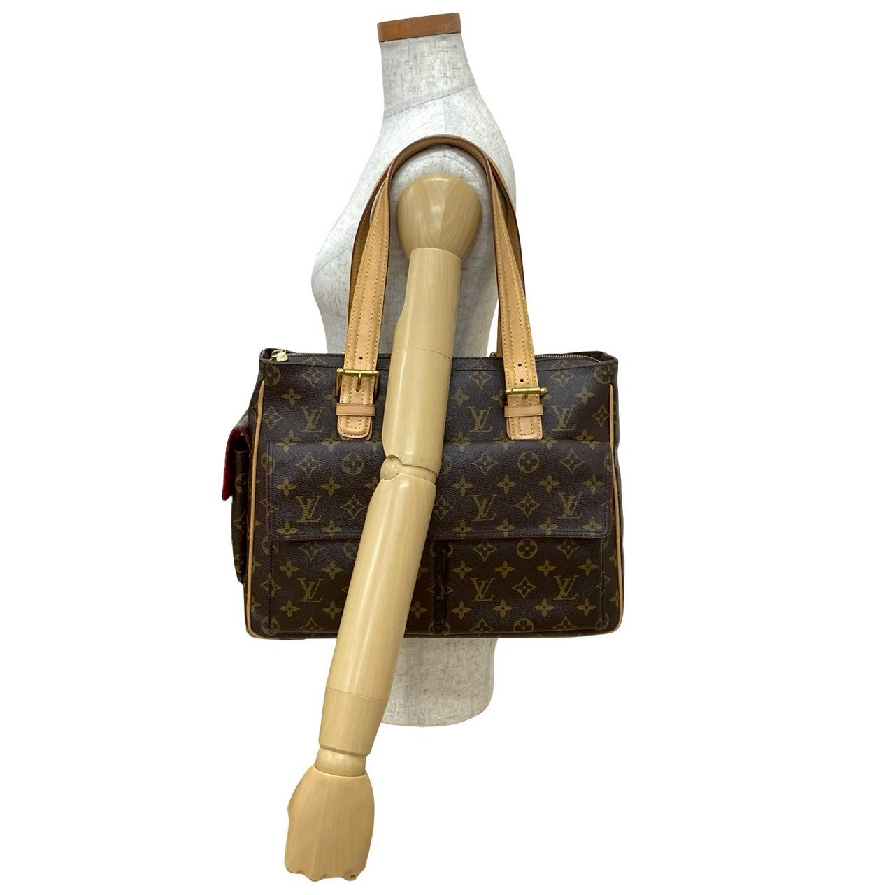 ルイ ヴィトン マルチプリ シテ モノグラム レザー トートバッグ