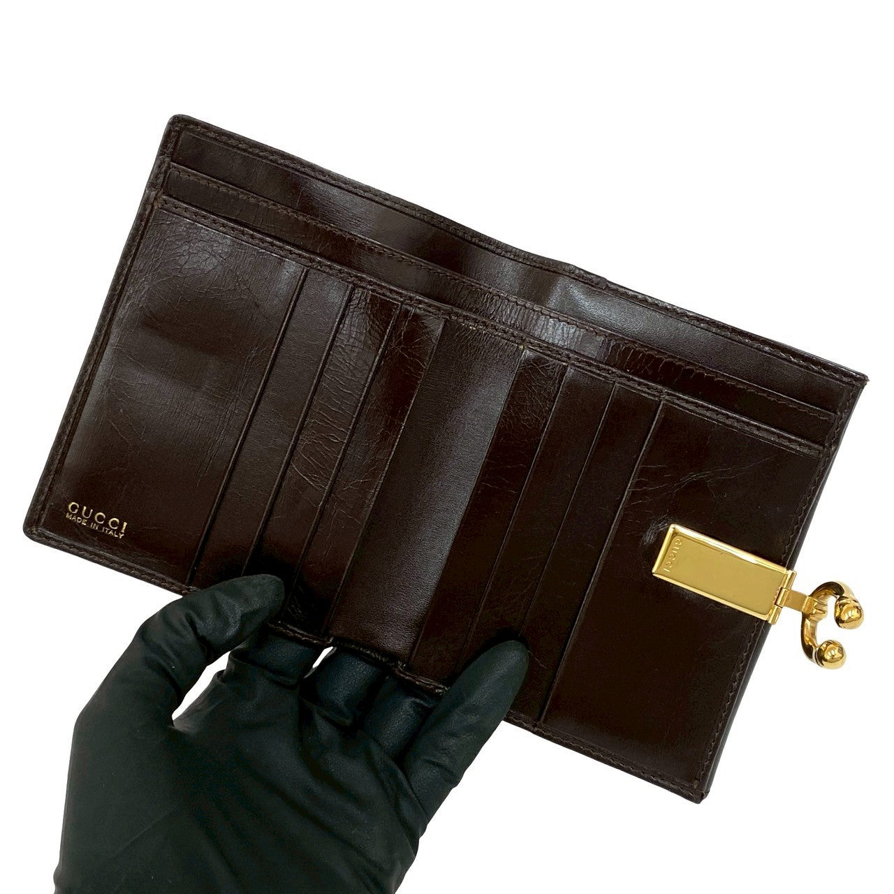 グッチ オールドグッチ カーフ 二つ折り財布