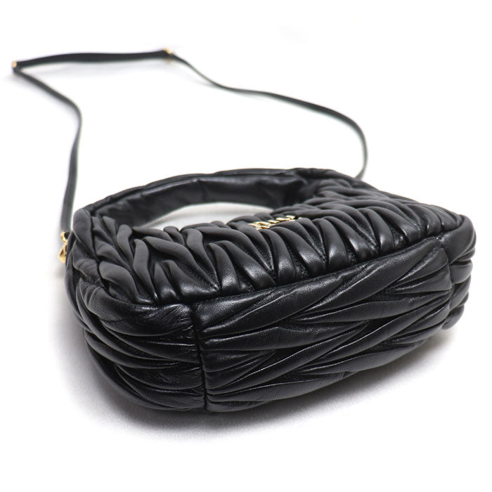 ミュウミュウ ワンダー マテラッセ レザー 2wayショルダーバッグ