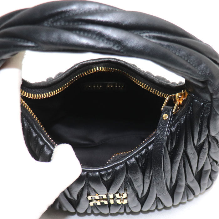 ミュウミュウ ワンダー マテラッセ レザー 2wayショルダーバッグ