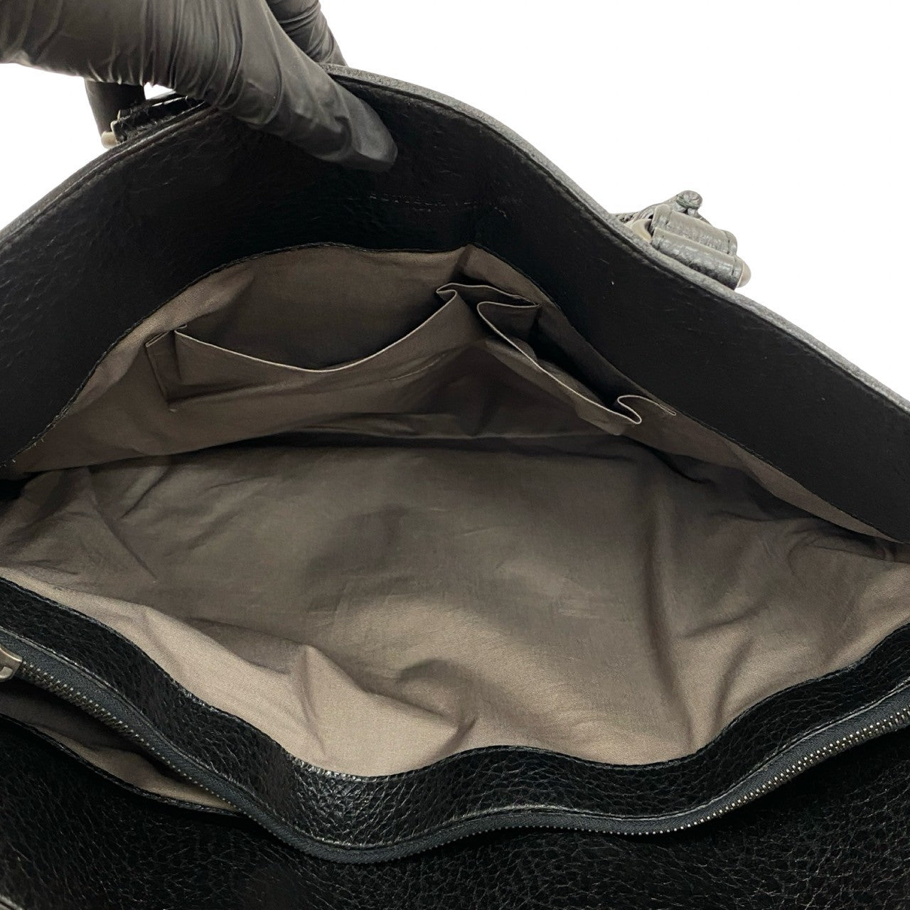 ボッテガヴェネタイントレチャートレザー ハンドバッグ