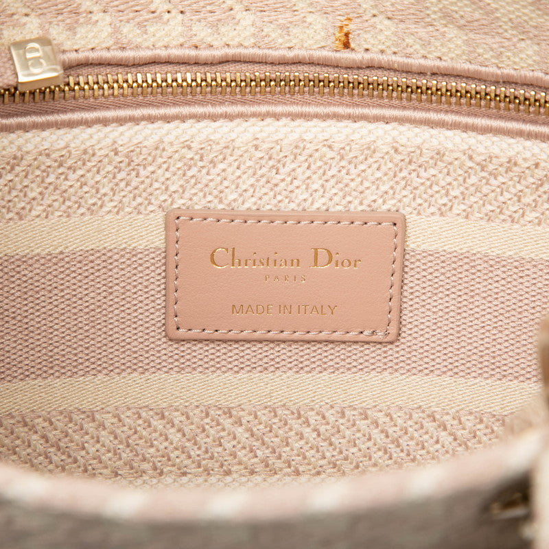 ディオール レディ D-ライト ハウンドトゥース キャンバス 2ウェイ バッグ