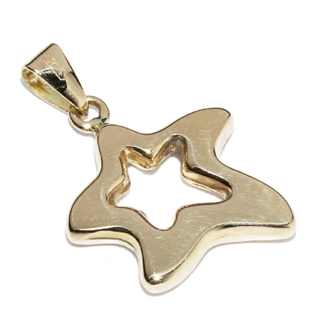 UNOAERRE K18YG スター ペンダント トップ