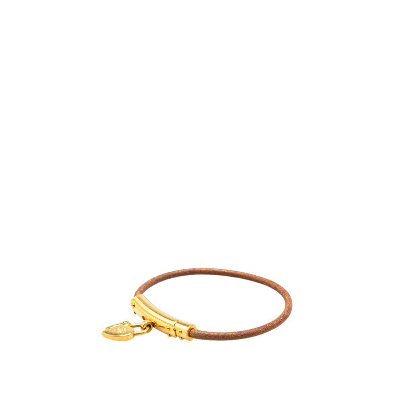 エルメス ハートカデナモチーフ レザー ブレスレット