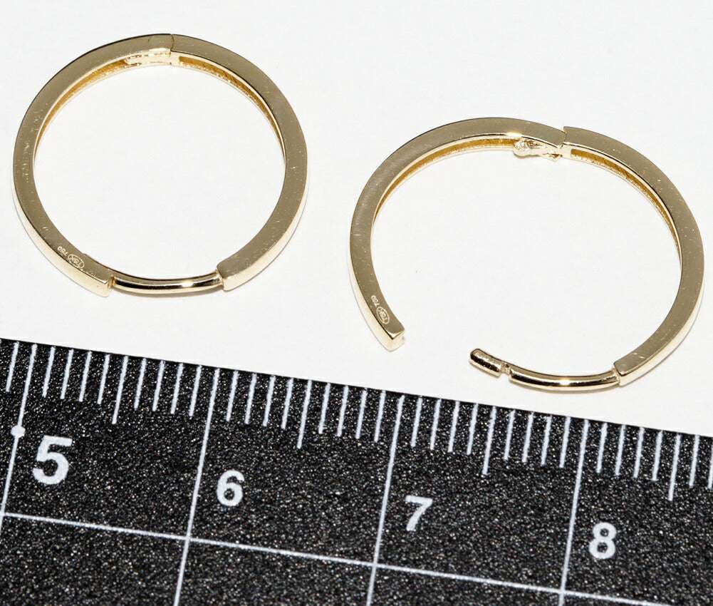 Au750フープピアス