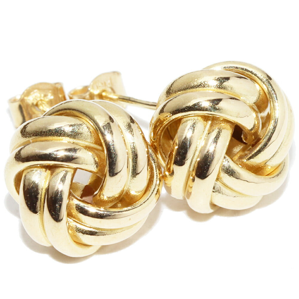 Au750 ラブ ノット ピアス