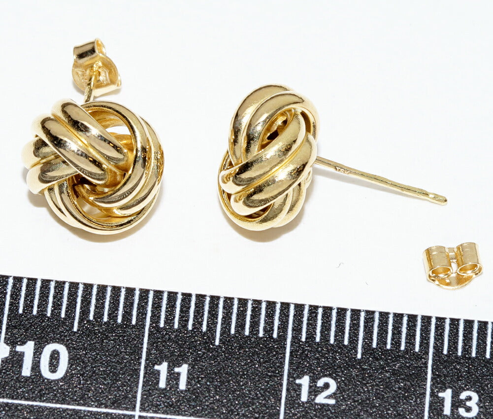 Au750 ラブ ノット ピアス