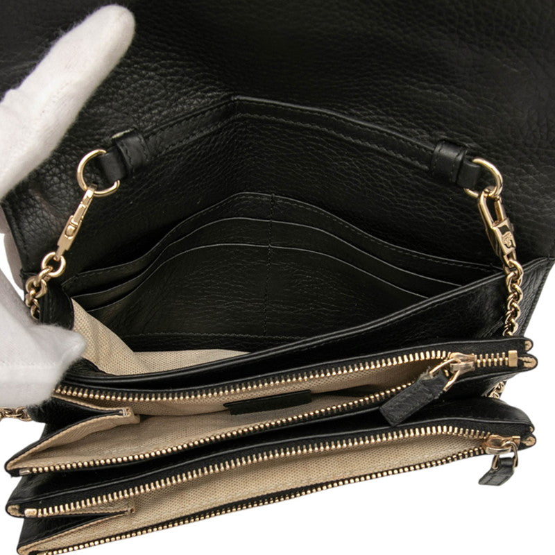 グッチ ニュー ジャッキー レザー ショルダーバッグ