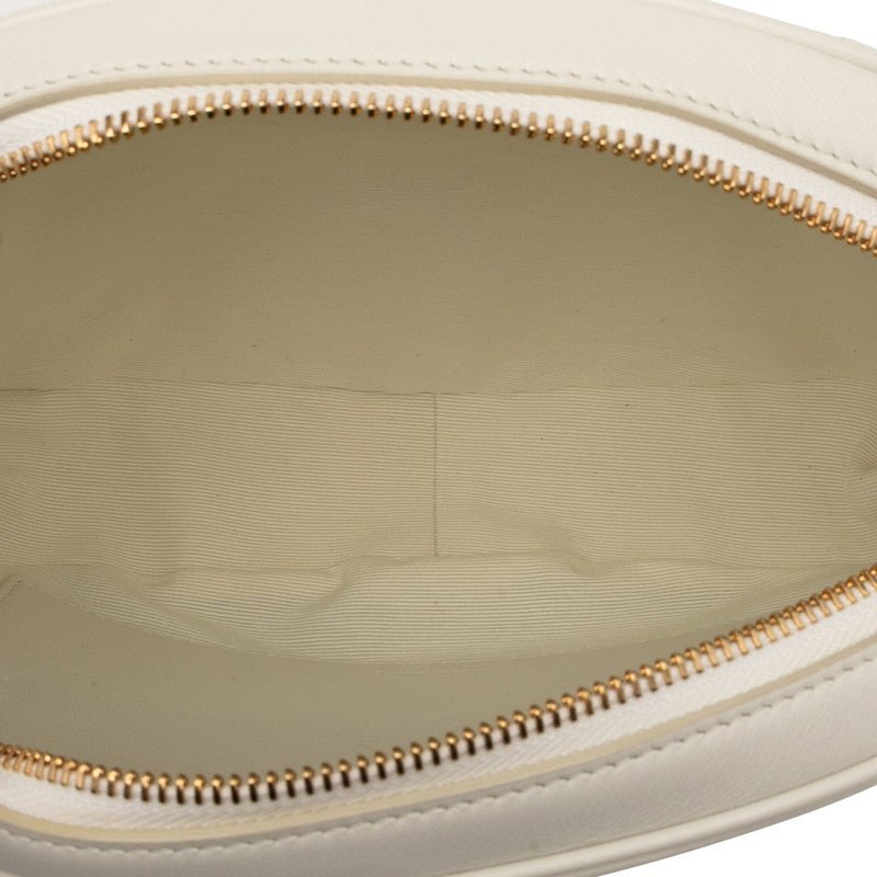 セリーヌ C チャーム レザー ショルダーバッグ