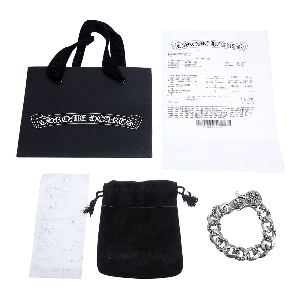 クロムハーツ FANCY CHAIN LNK シルバー925 ブレスレット