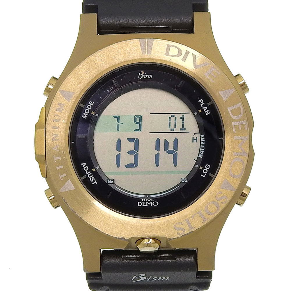 DIVE DEMO SOLIS 4GS ラバー チタン デジタル腕時計