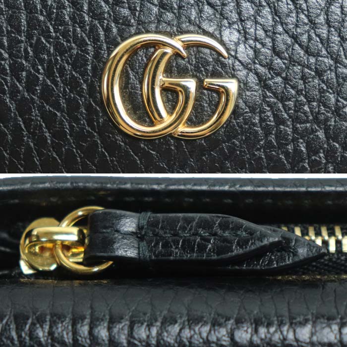 グッチ GGマーモント レザー三つ折り財布