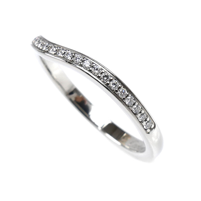 カルティエ バレリーナ カーブ Pt950 プラチナ ダイヤモンド リング サイズ 11