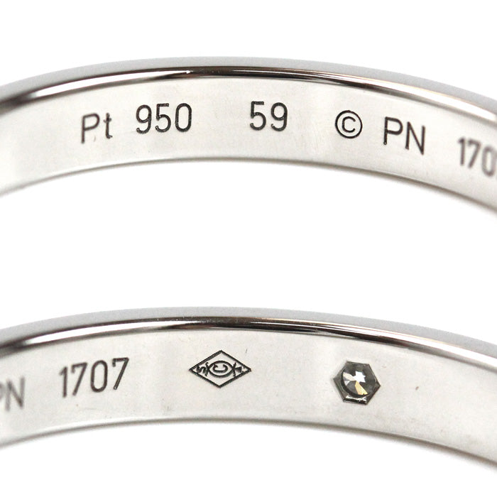 カルティエ ウェディング Pt950 プラチナ リング サイズ 18.5