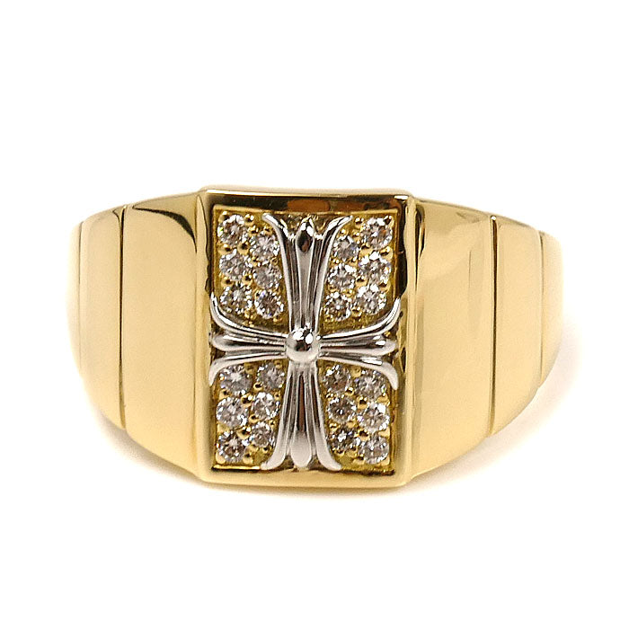 Au750 Pt900 ダイヤモンド リング