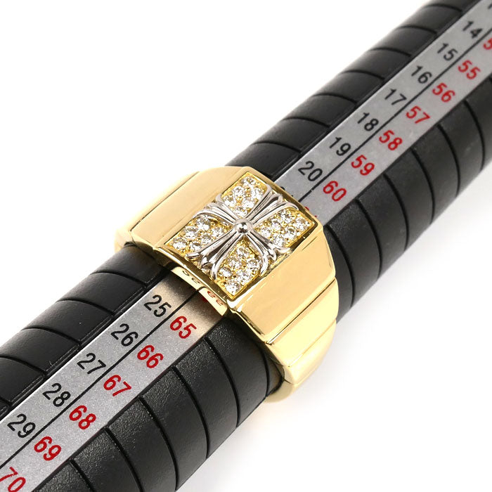 Au750 Pt900 ダイヤモンド リング