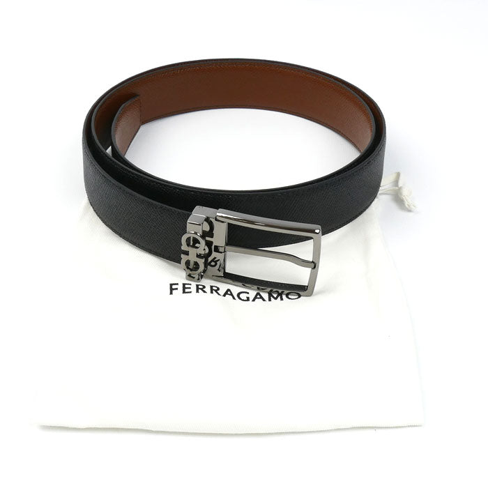 サルヴァトーレ フェラガモ ダブルガンチーニ レザー ベルト