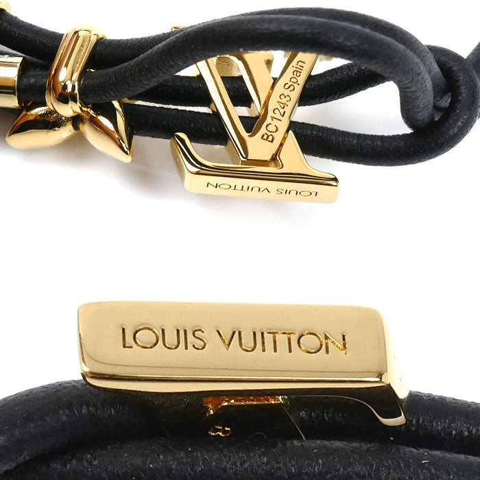 ルイヴィトン LVブルーム レザーブレスレット