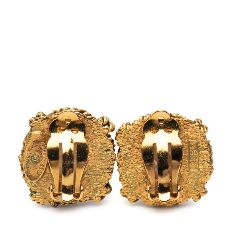 シャネル スクエア フェイク パール イヤリング