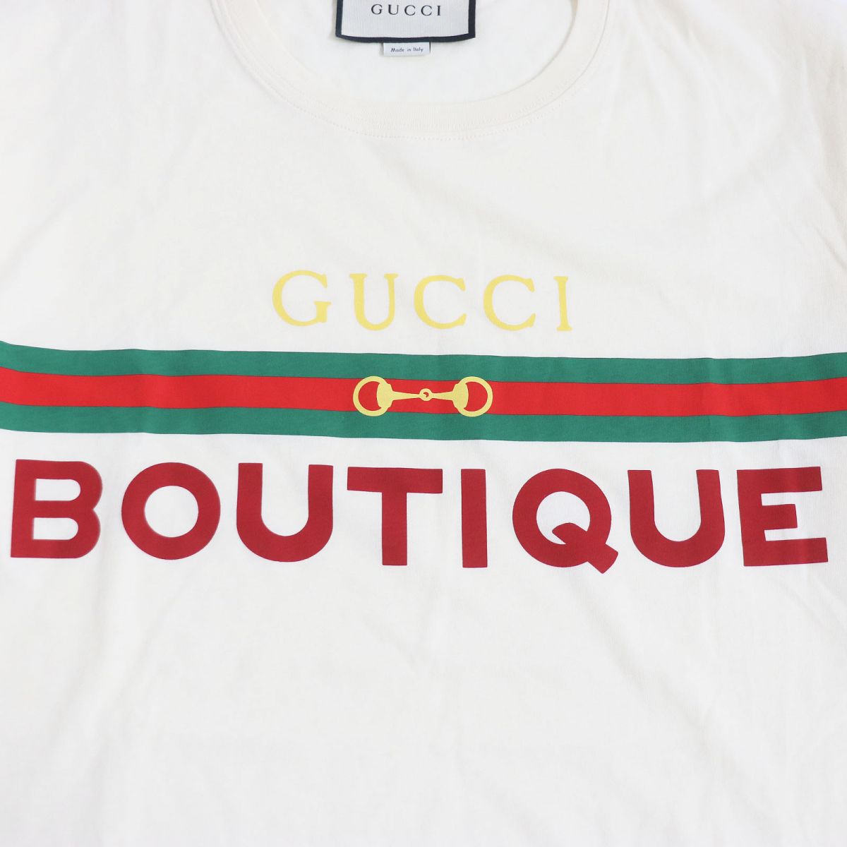グッチ BOUTIQUE 100%コットン半袖Tシャツ