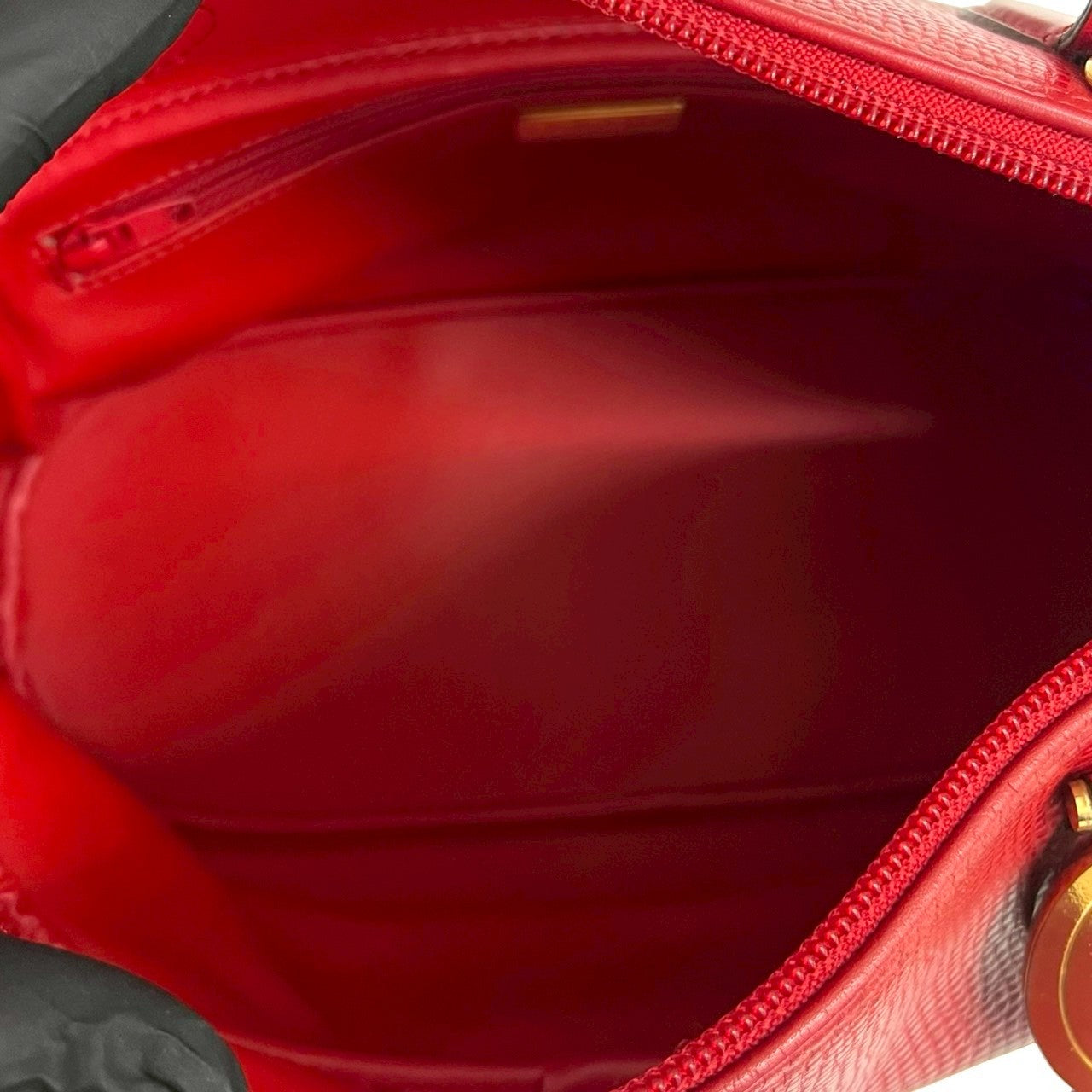 クリスチャンディオール レザーハンドバッグ