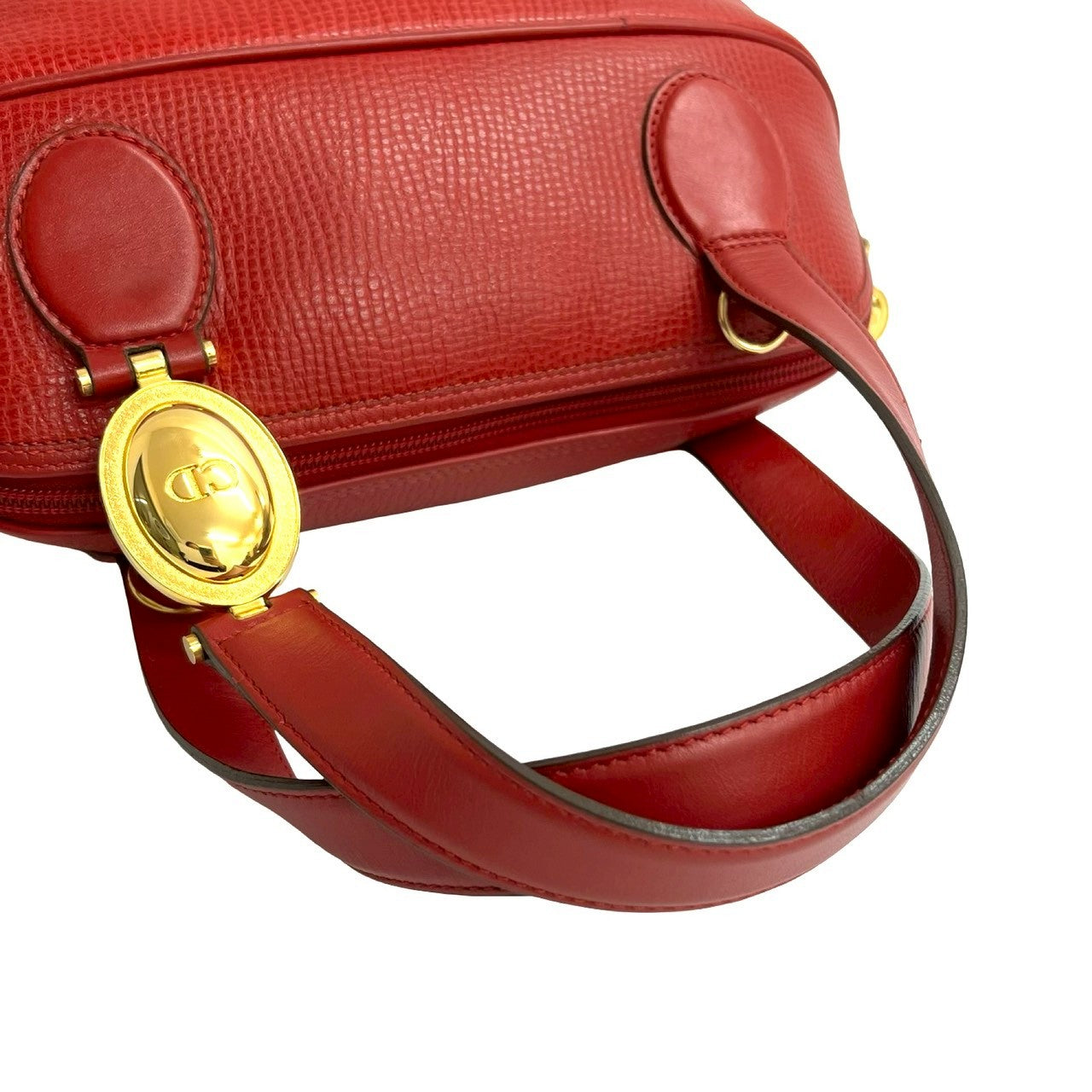 クリスチャンディオール レザーハンドバッグ