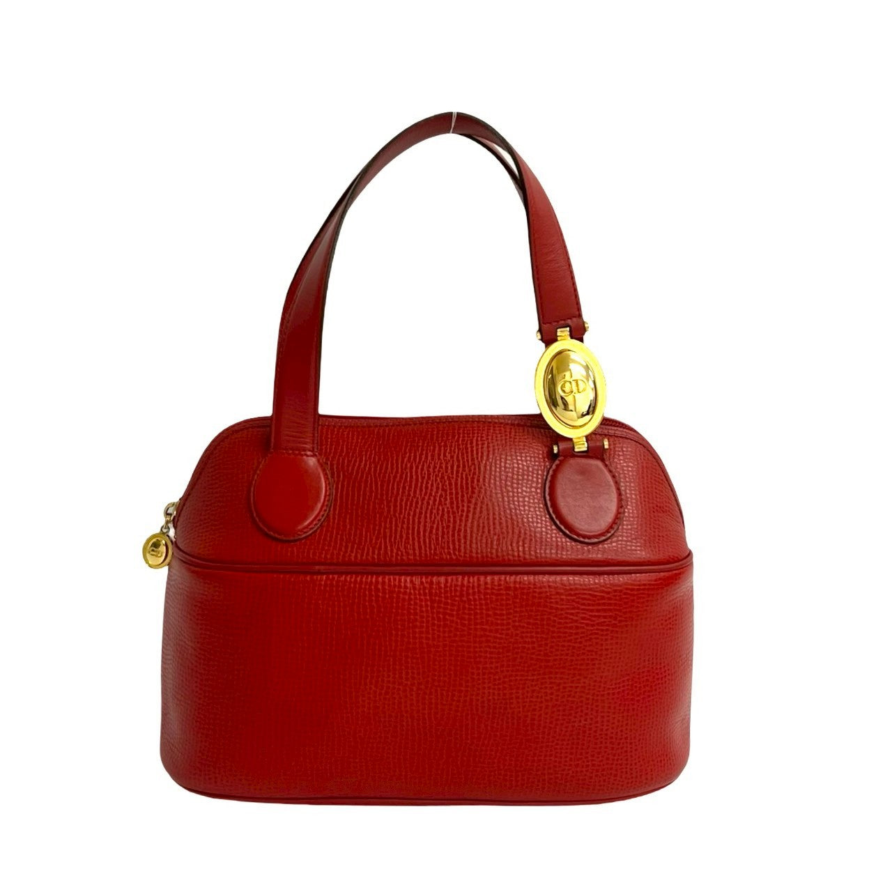 クリスチャンディオール レザーハンドバッグ