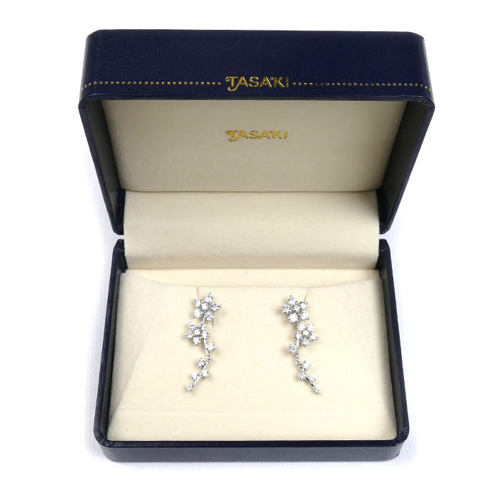 TASAKI K18WG ダイヤモンド ピアス