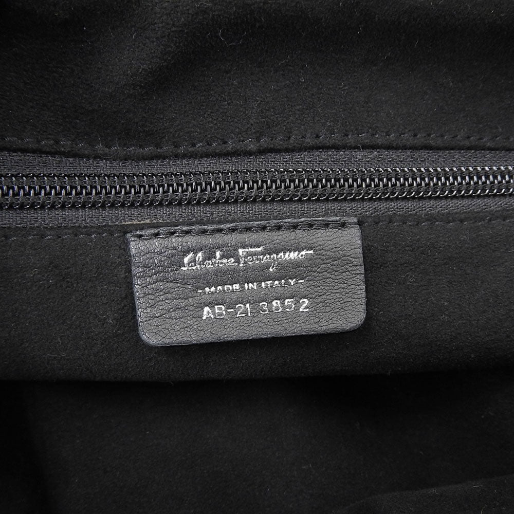 サルヴァトーレ フェラガモ レザー チェーン ショルダーバッグ