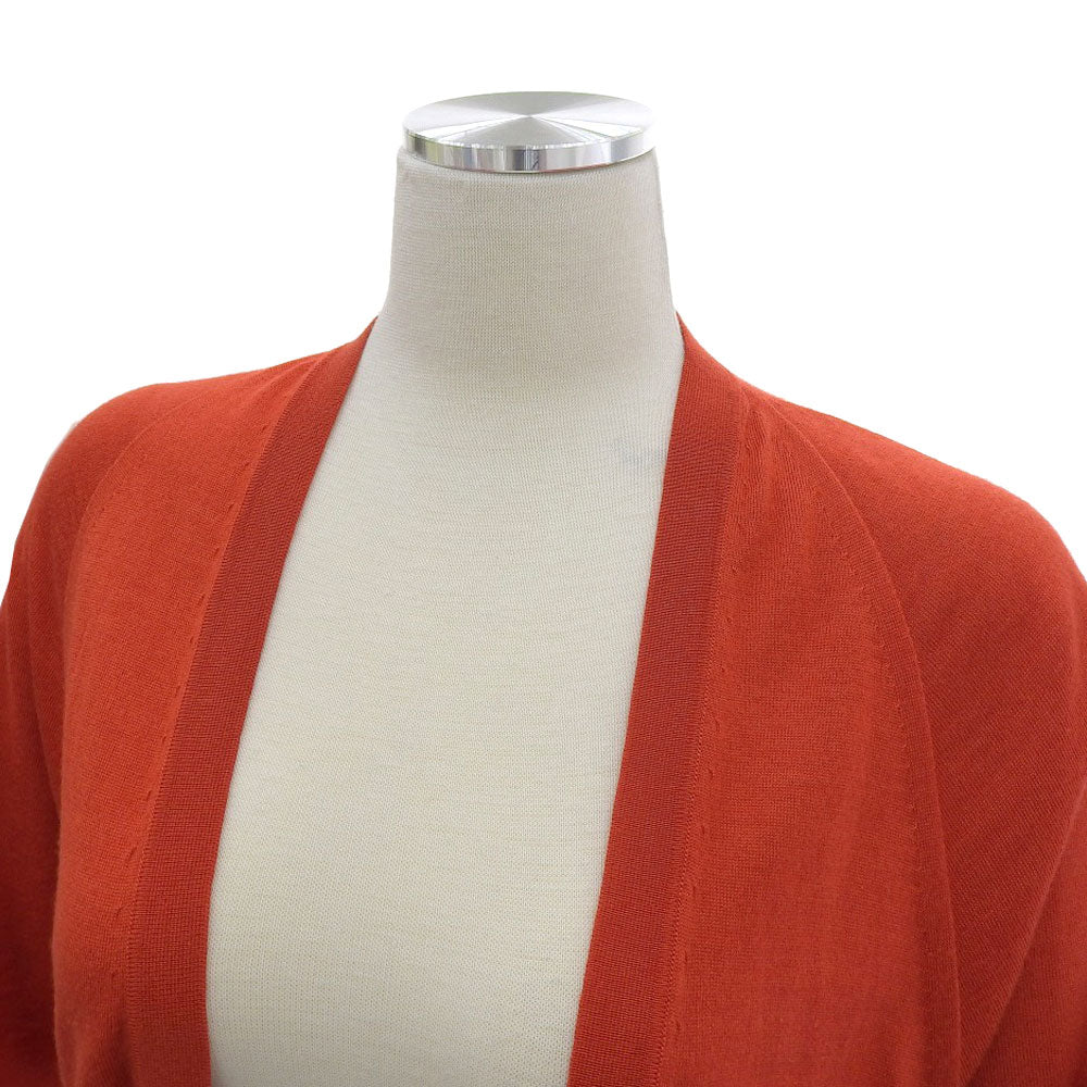 グッチ シルクウールカシミア XS カーディガン レッド