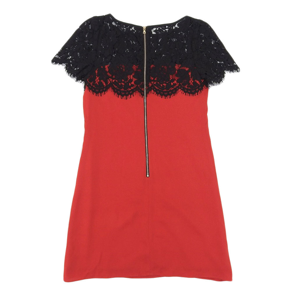 Milly シルク ドレス レッド ブラック サイズ 0