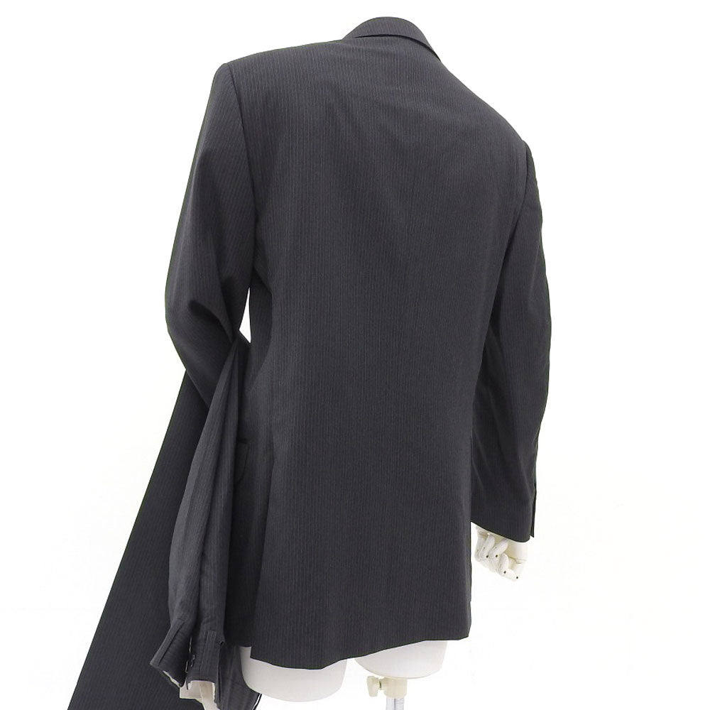 エルメネジルド ゼニア ウール スーツ セット グレー ストライプ