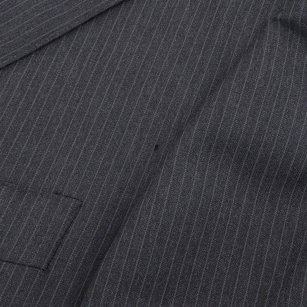 エルメネジルド ゼニア ウール スーツ セット グレー ストライプ