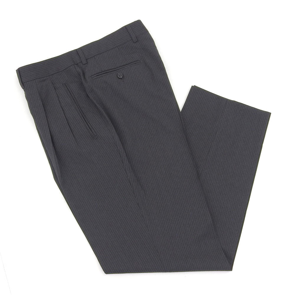 エルメネジルド ゼニア ウール スーツ セット グレー ストライプ