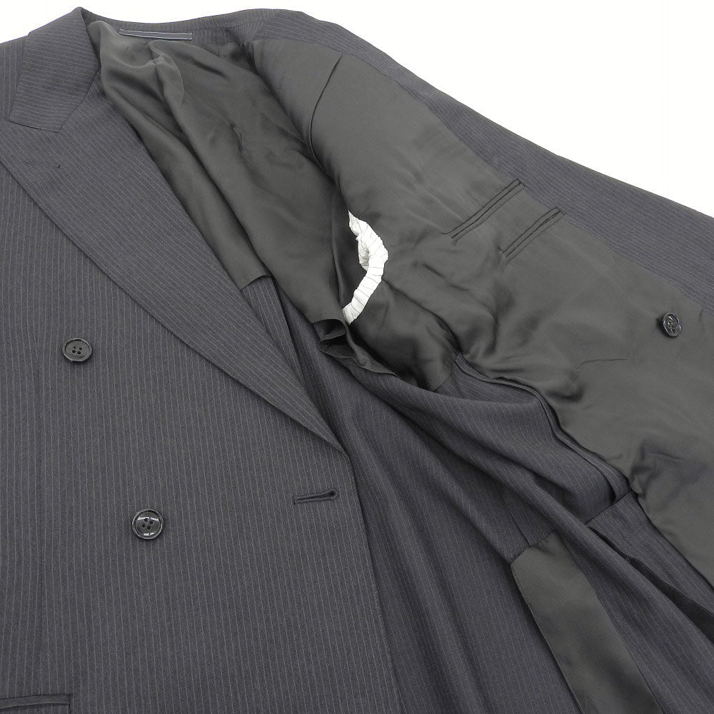 エルメネジルド ゼニア ウール スーツ セット グレー ストライプ