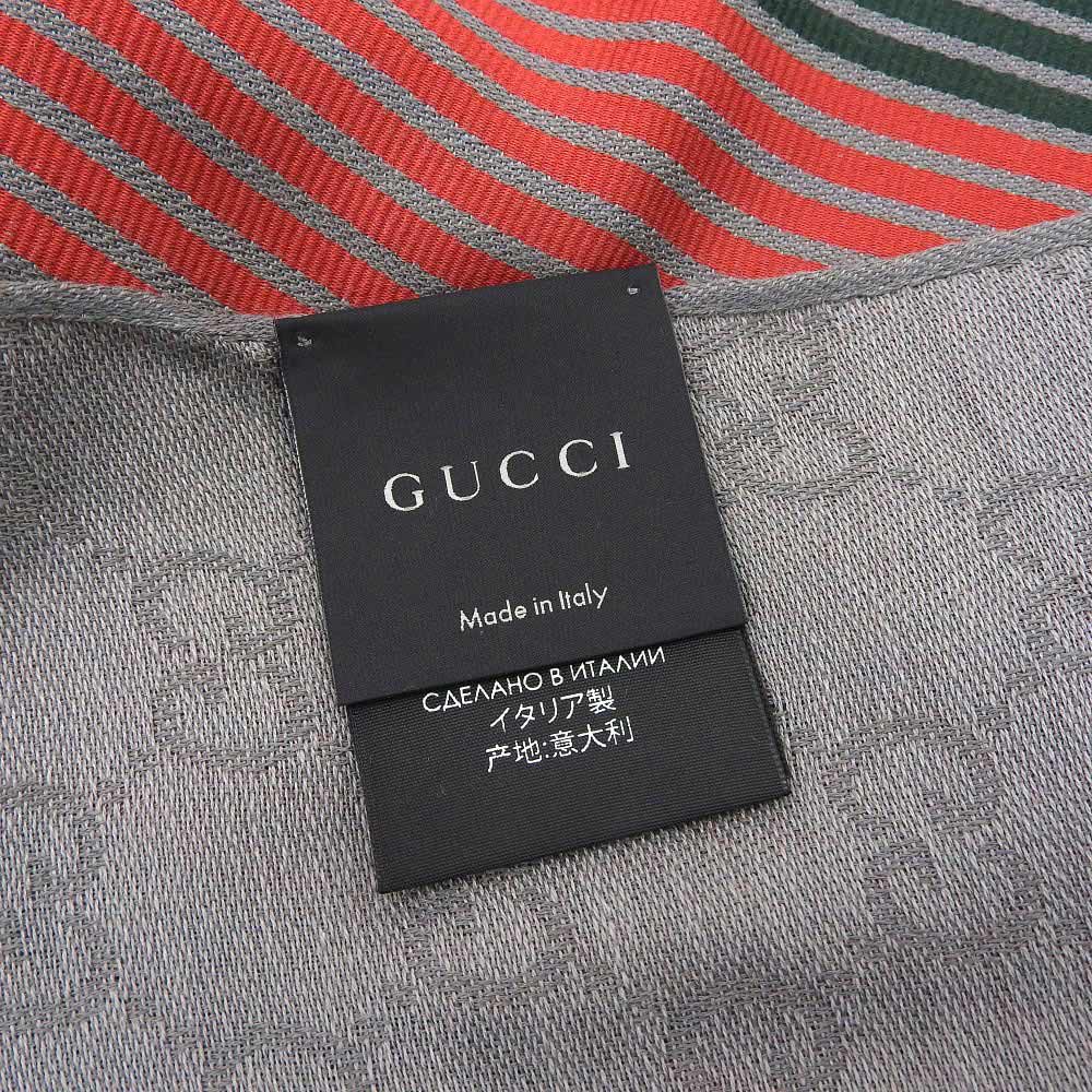 グッチ GGパターン コットンシルクスカーフ