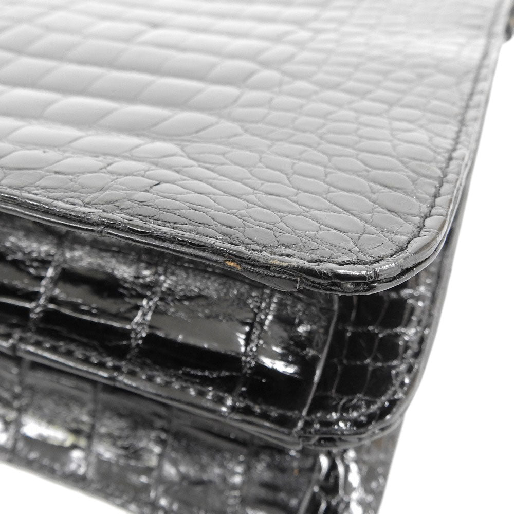 BARTOLOMEI ROMA クロコダイル 2WAY ハンドバッグ ブラック