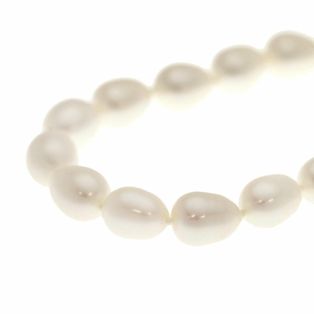 シルバー 925 淡水パール ロングネックレス