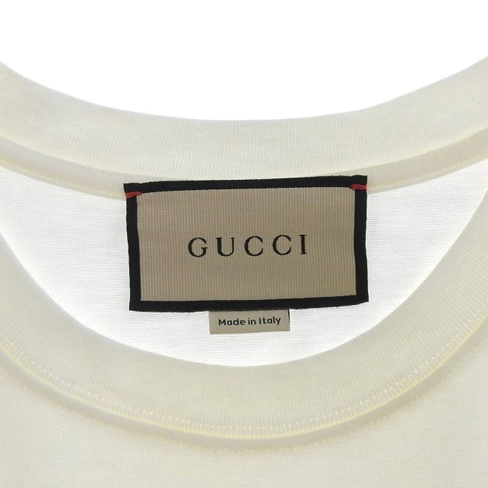 グッチ オーバーサイズ ロゴ Tシャツ ホワイト XS
