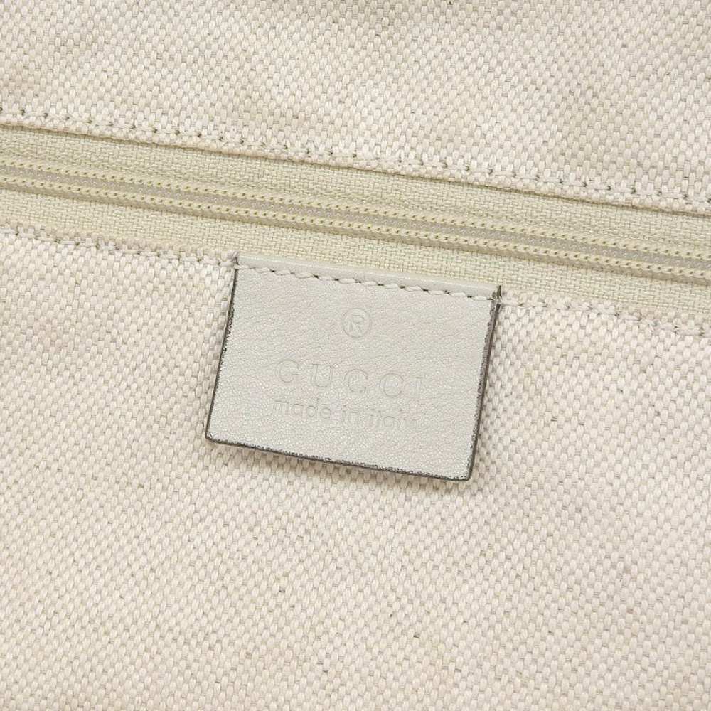 グッチ GGキャンバスレザー ハンドバッグ ベージュ