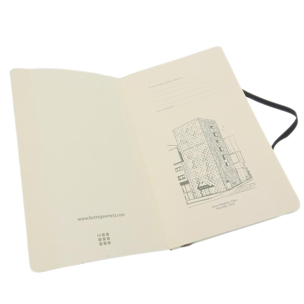 ボッテガ・ヴェネタ レザー ブックカバー ブラック