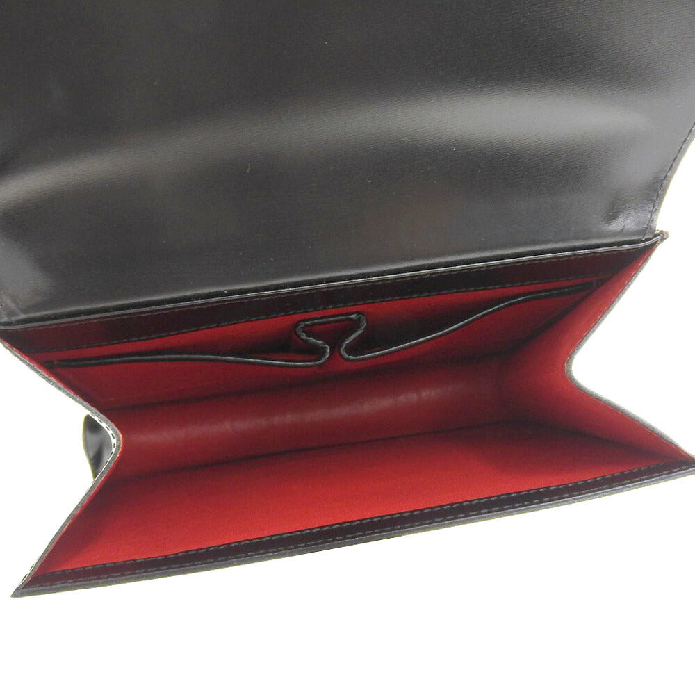 セリーヌ レザー ハンドバッグ ブラック ヴィンテージ