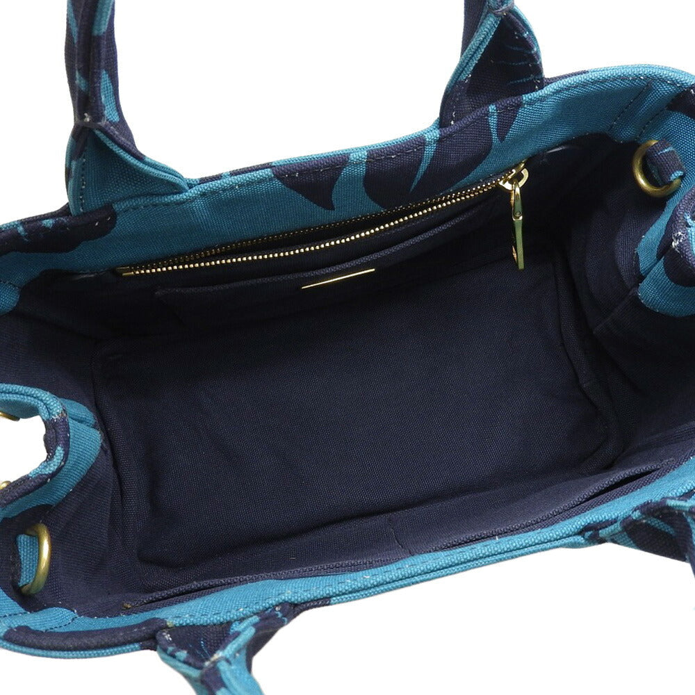 プラダ キャンバス カナパ トート ターコイズ バッグ
